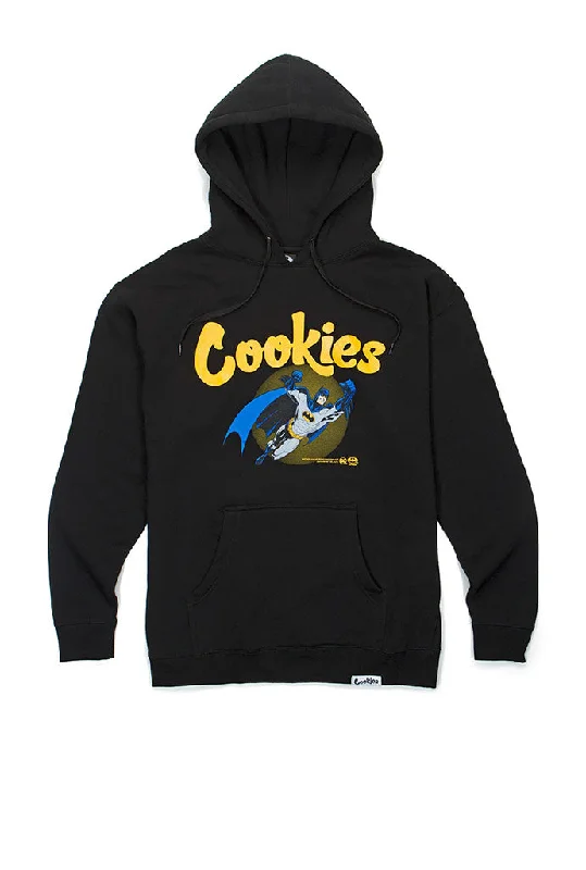 men clothing pullover hoodie-Cookies X Official Batman Pow Fleece Hoodie