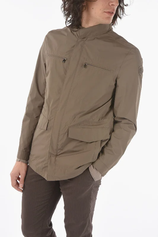 men clothing sports jacket-Corneliani Id Hidden Closure Caprice Utility Jacket