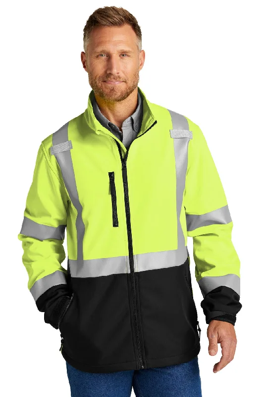 men clothing summer jacket-CornerStone Men's ANSI 107 Class 3 Soft Shell Jacket CSJ503