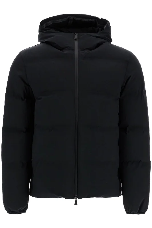 men clothing wool blend coat-Herno Laminar Men's Short Down Jacket In New Impact.