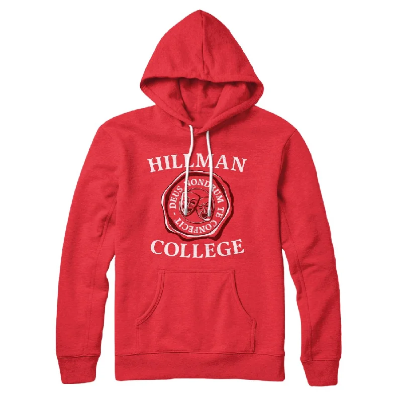 men clothing fleece jacket-Hillman College Hoodie