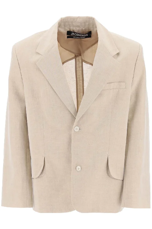 men clothing sports jacket-Jacquemus Men's "Single-Breasted Jacket Titled The