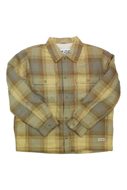 men clothing winter sweater-Mens Ridgefield Sherpa Flannel Shirt Jacket