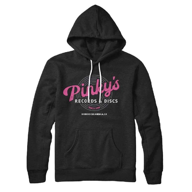 men clothing polo shirt-Pinky's Record Shop Hoodie