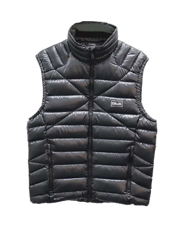 men clothing short jacket-Ralph Lauren Quilted Puffer Vest in Black Nylon