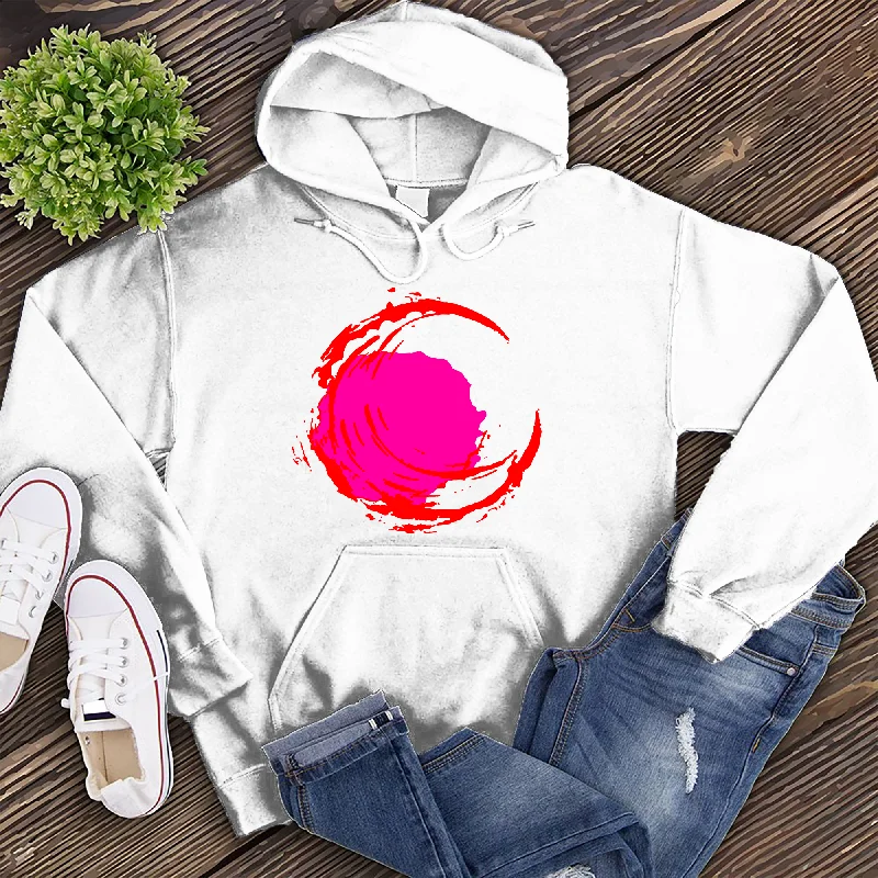 men clothing wool blend coat-Trippy Moon Hoodie