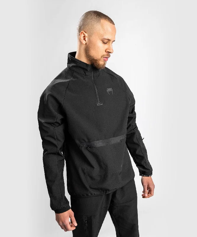 men clothing summer jacket-Venum Altitude Half-Zip Sweater - Black