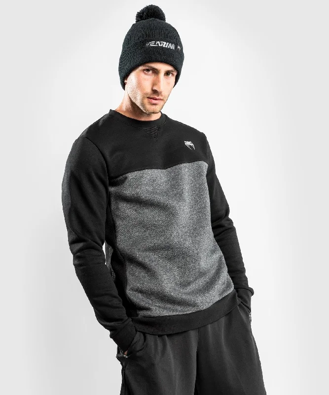 men clothing hoodie sweatshirt-Venum Rafter Light Sweatshirt - Black/Heather Grey