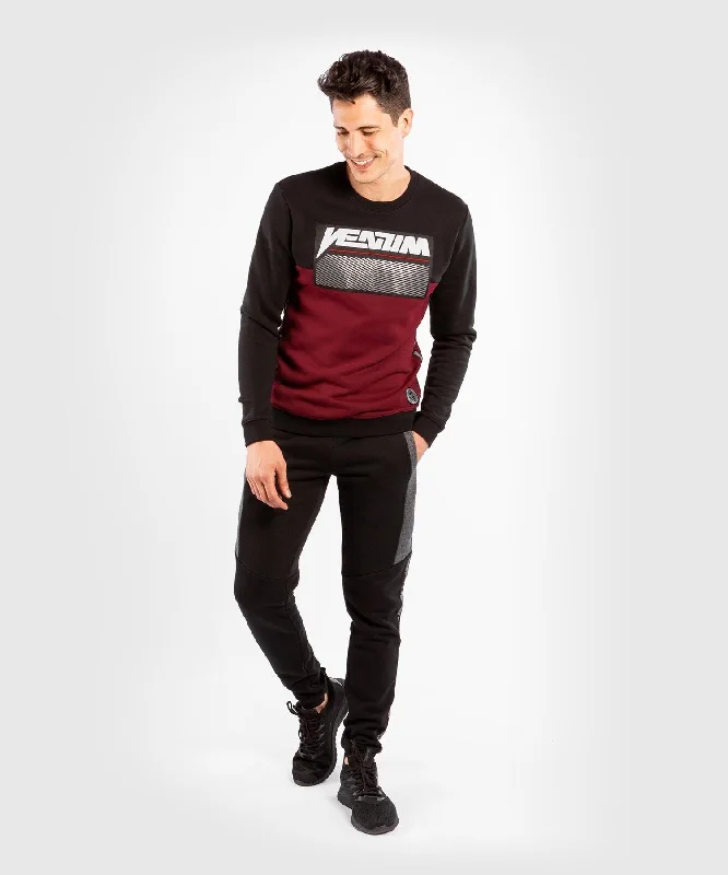 men clothing leather jacket-Venum Rafter Sweatshirt - Burgundy