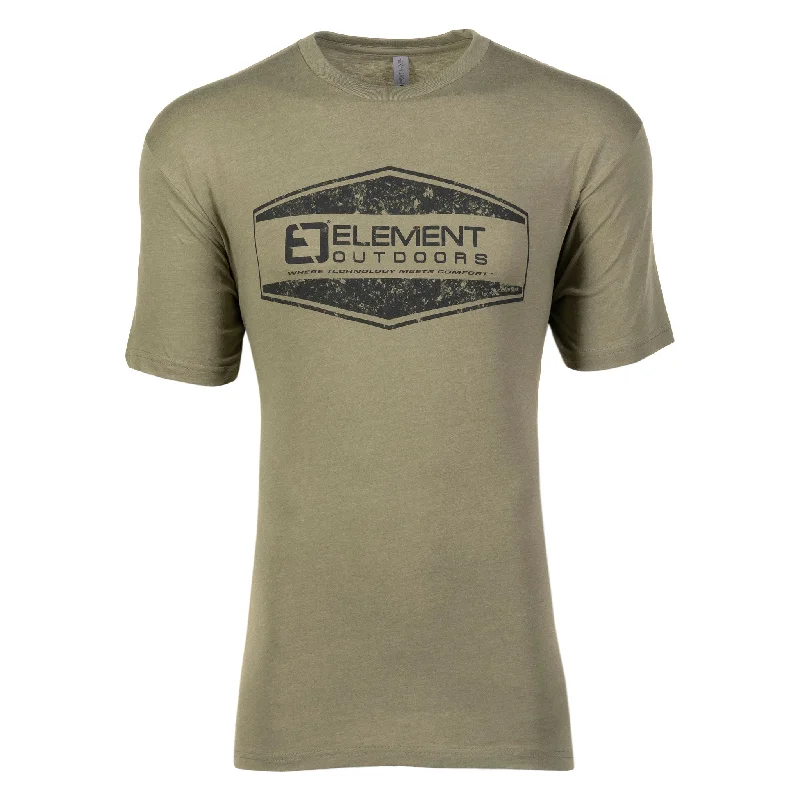 men clothing classic suit-EO Distressed Logo Tee