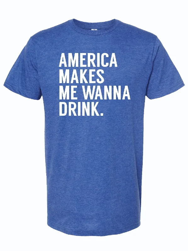 men clothing insulated jacket-America Makes Me Wanna Drink