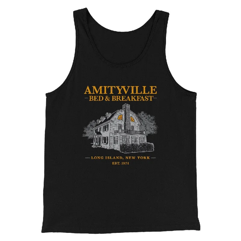 men clothing sporty jacket-Amityville Bed And Breakfast Funny Movie Men/Unisex Tank Top