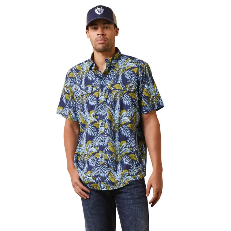 men clothing printed shirt-Ariat Men's VentTEK Outbound Fitted Shirt - Sale