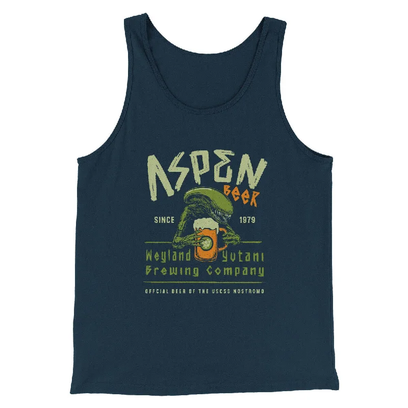 men clothing fleece vest-Aspen Beer Men/Unisex Tank Top