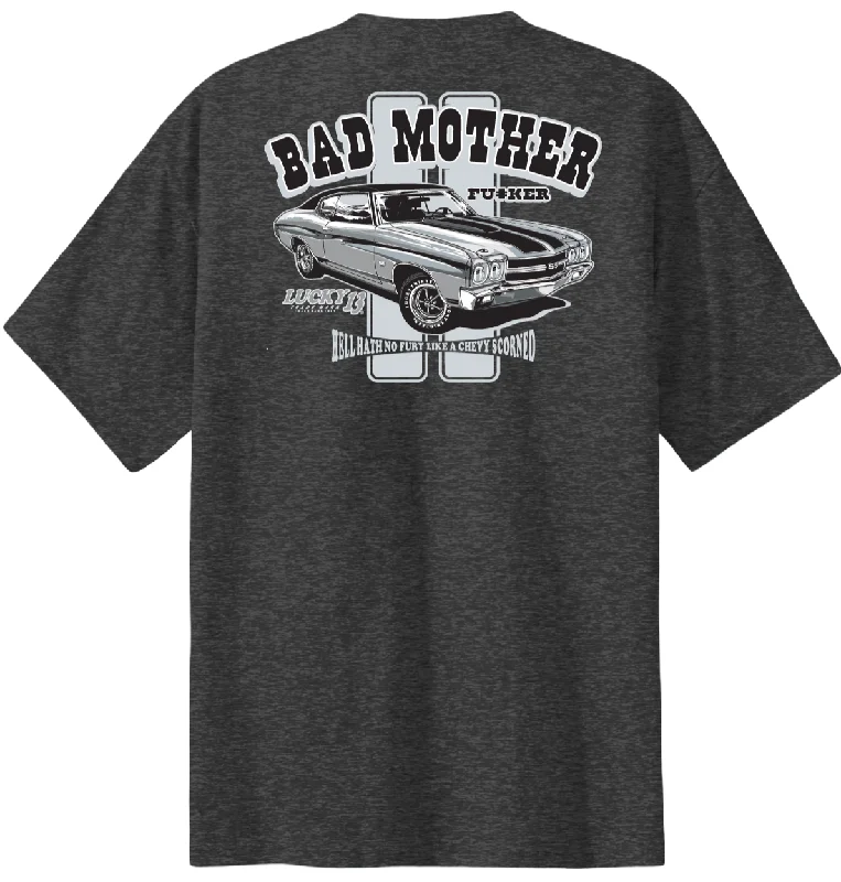 men clothing bomber jacket-BAD MOFO Classic Fit Tee - Dark Heather Grey