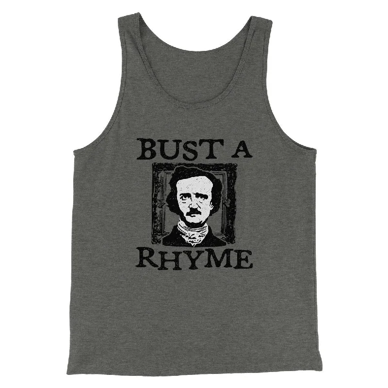 men clothing cargo pants-Bust A Rhyme Men/Unisex Tank Top