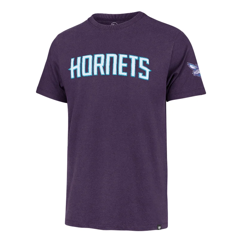 men clothing zippered sweater-CHARLOTTE HORNETS FRANKLIN '47 FIELDHOUSE TEE