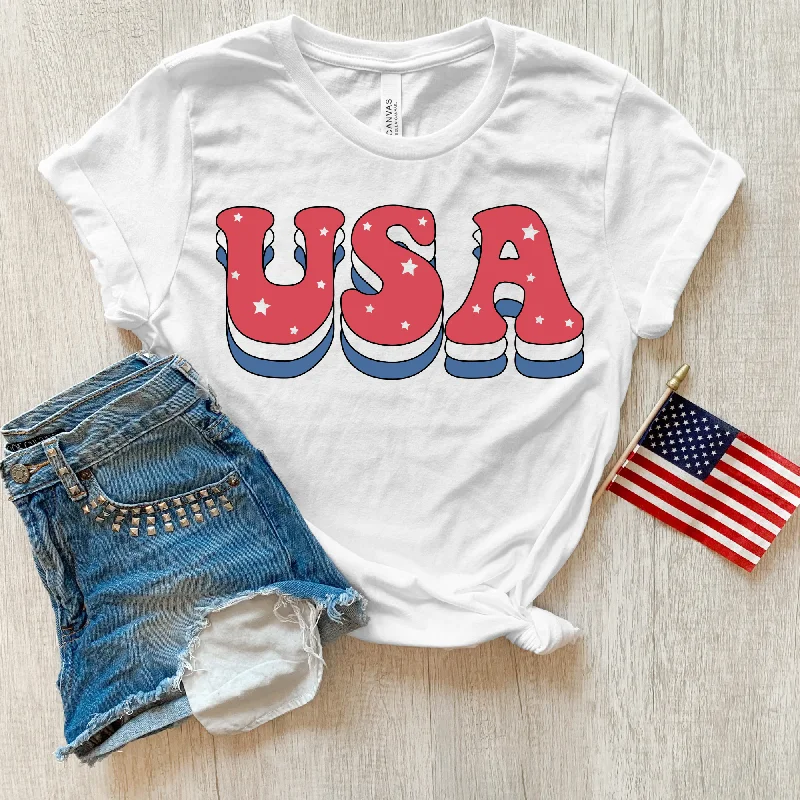 men clothing rugged jacket-USA Bubble T Shirt for 4th Of July *UNISEX FIT*