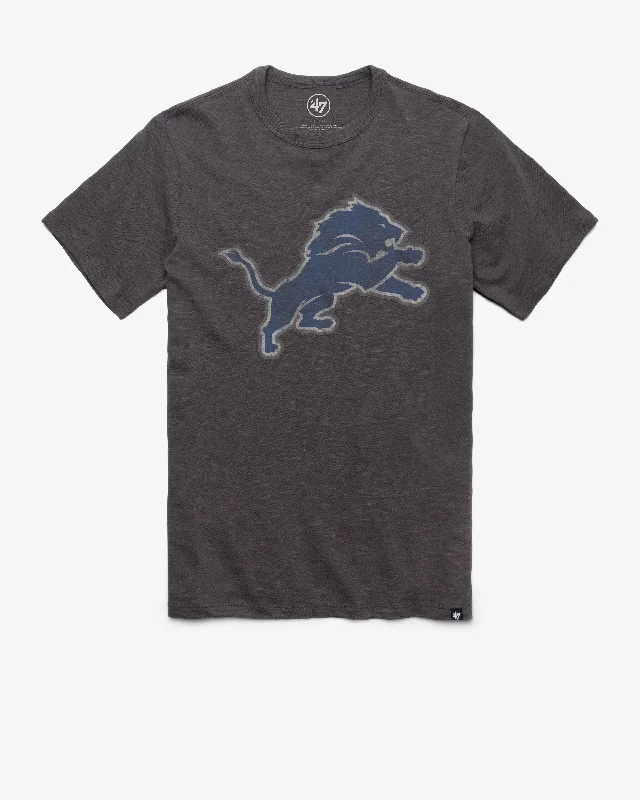 men clothing wool blend coat-DETROIT LIONS GRIT '47 SCRUM TEE