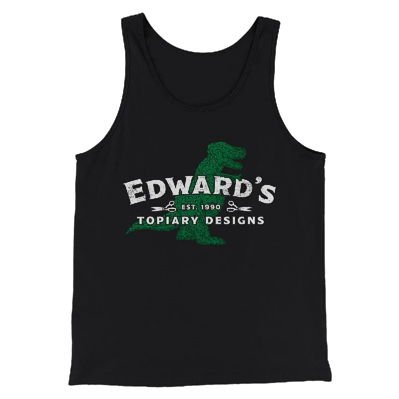 men clothing athletic wear-Edward's Topiary Designs Funny Movie Men/Unisex Tank Top