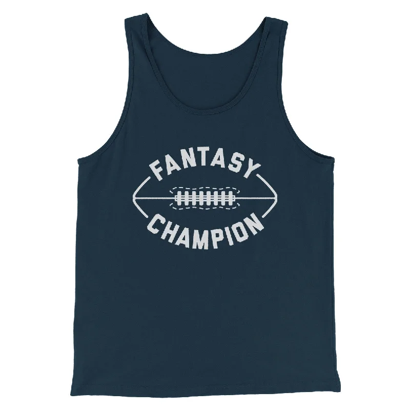 men clothing warm sweater-Fantasy Football Champion Men/Unisex Tank Top