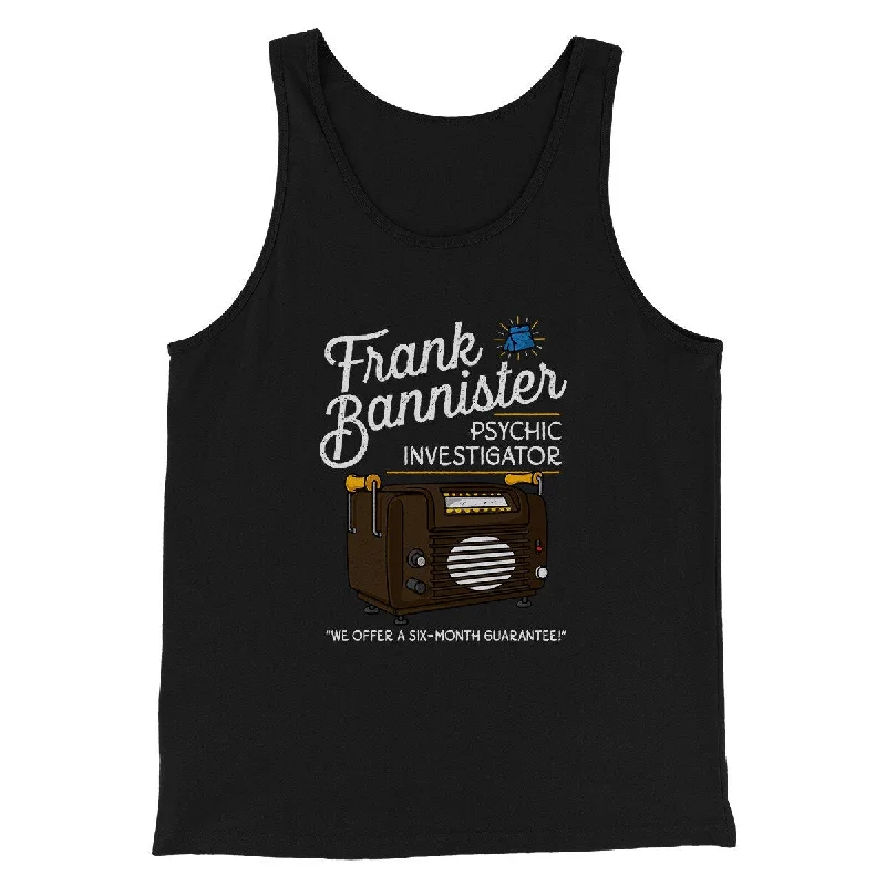 men clothing stylish outerwear-Frank Bannister Psychic Investigator Funny Movie Men/Unisex Tank Top