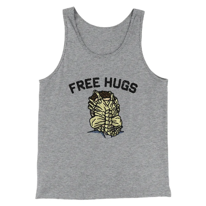 men clothing button-down shirt-Free Hugs Facehugger Men/Unisex Tank Top