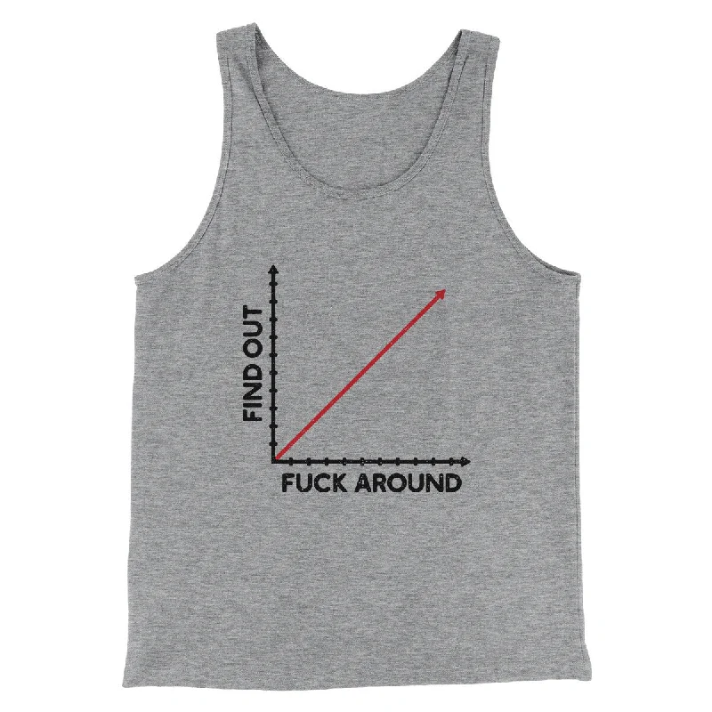 men clothing slim-fit jeans-Fuck Around And Find Out Men/Unisex Tank Top