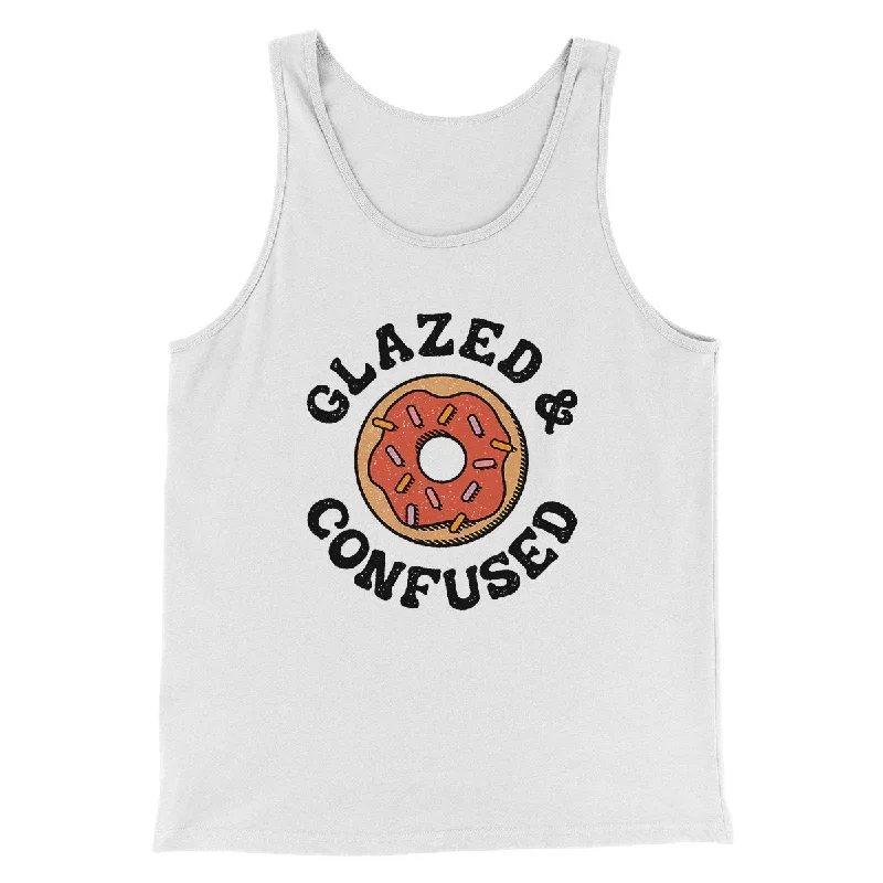 men clothing vintage t-shirt-Glazed & Confused Men/Unisex Tank