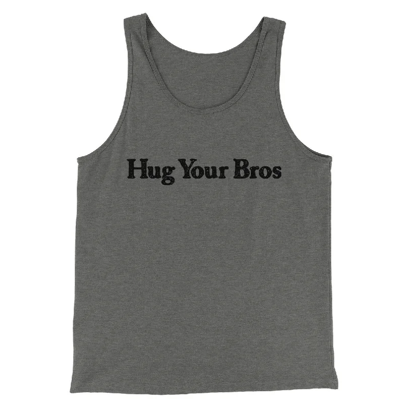 men clothing zip-up cardigan-Hug Your Bros Men/Unisex Tank Top