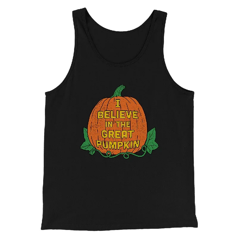 men clothing summer shorts-I Believe In The Great Pumpkin Men/Unisex Tank Top