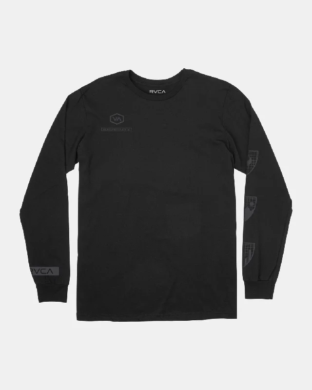 men clothing classic suit-Insignia Long Sleeve Tee - Black