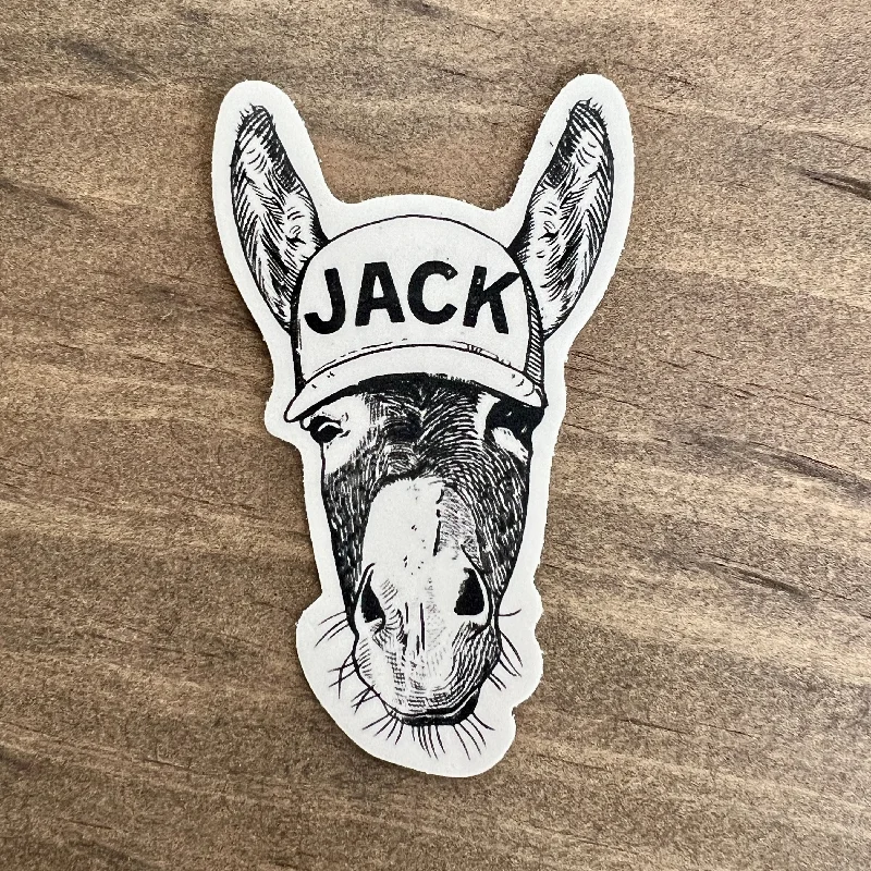 men clothing vintage t-shirt-Jack Ass Sticker Decal