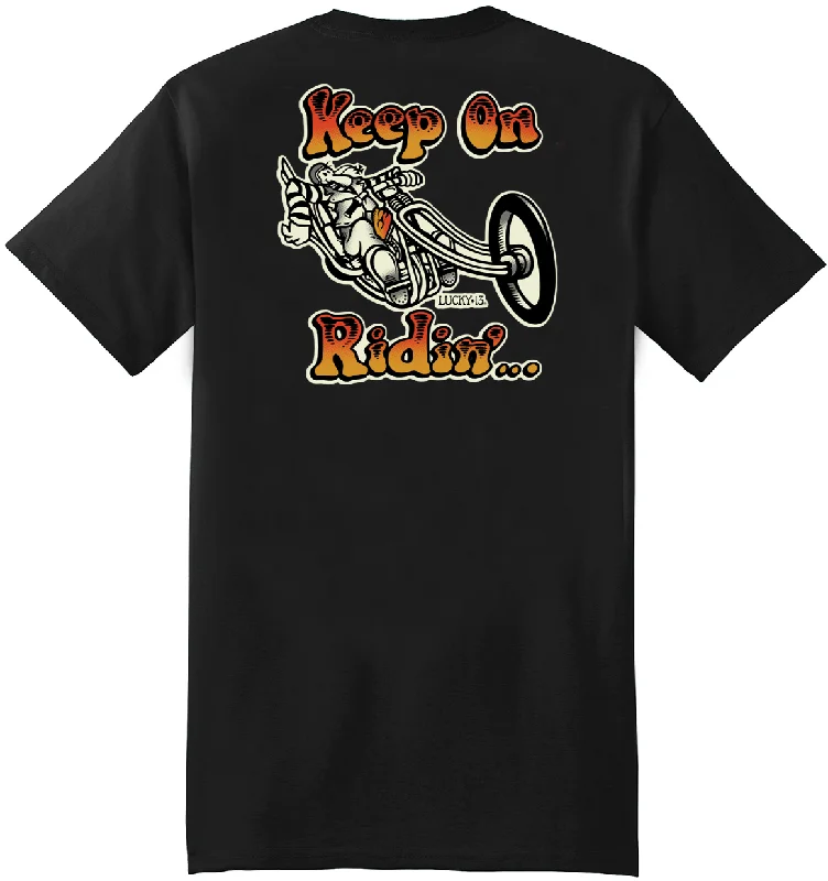 men clothing pullover hoodie-KEEP ON RIDIN’ Classic Fit Tee