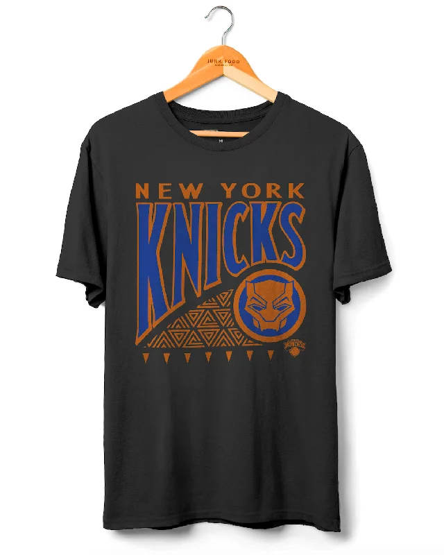 men clothing casual loafers-Knicks Wakanda Forever Pattern Tee