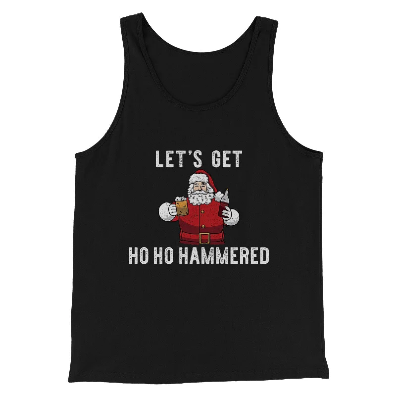 men clothing leather belt-Lets Get Ho Ho Hammered Men/Unisex Tank Top