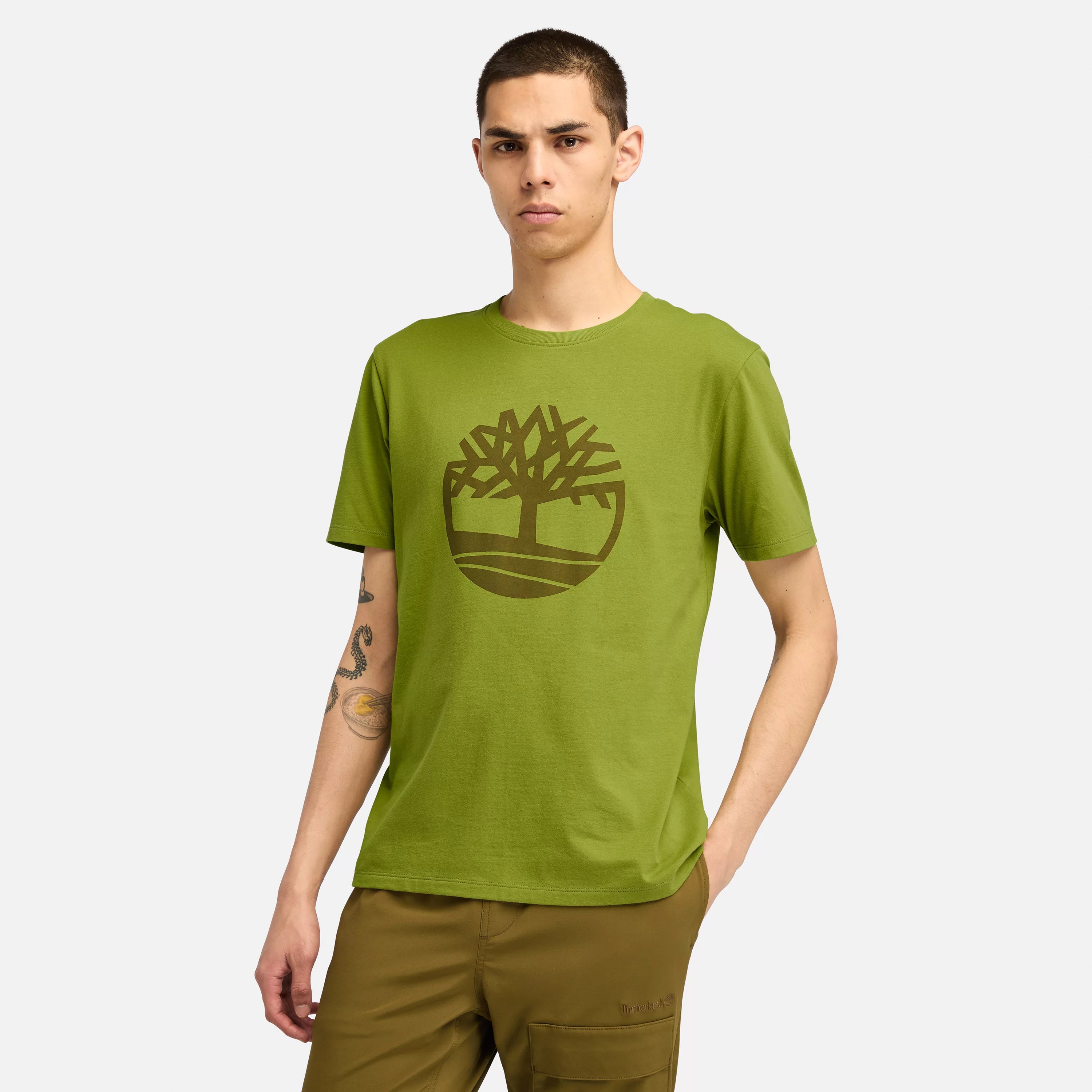 men clothing lightweight jacket-Men's Northwood US Tree Logo Short Sleeve T-Shirt