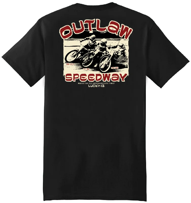 men clothing athletic shorts-OUTLAW SPEEDWAY Classic Fit Tee