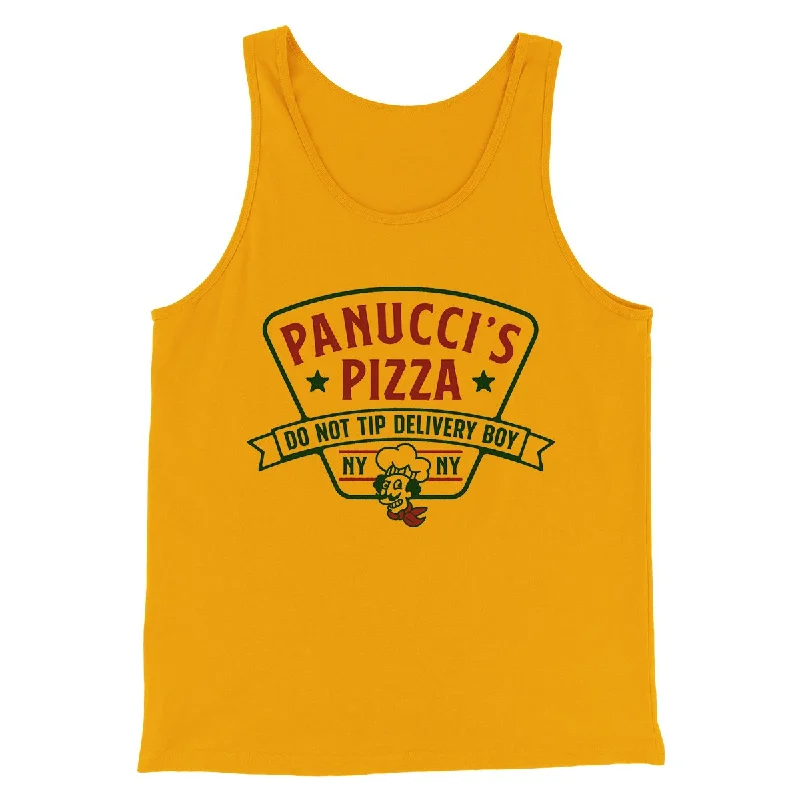 men clothing athletic joggers-Panucci's Pizza Men/Unisex Tank Top