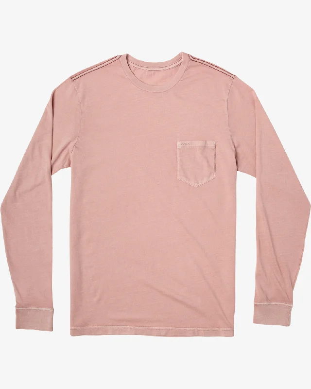 men clothing zip-up hoodie-PTC Pigment Long Sleeve Tee - Pale Mauve