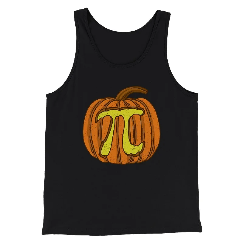 men clothing fleece hoodie-Pumpkin Pi Funny Thanksgiving Men/Unisex Tank Top