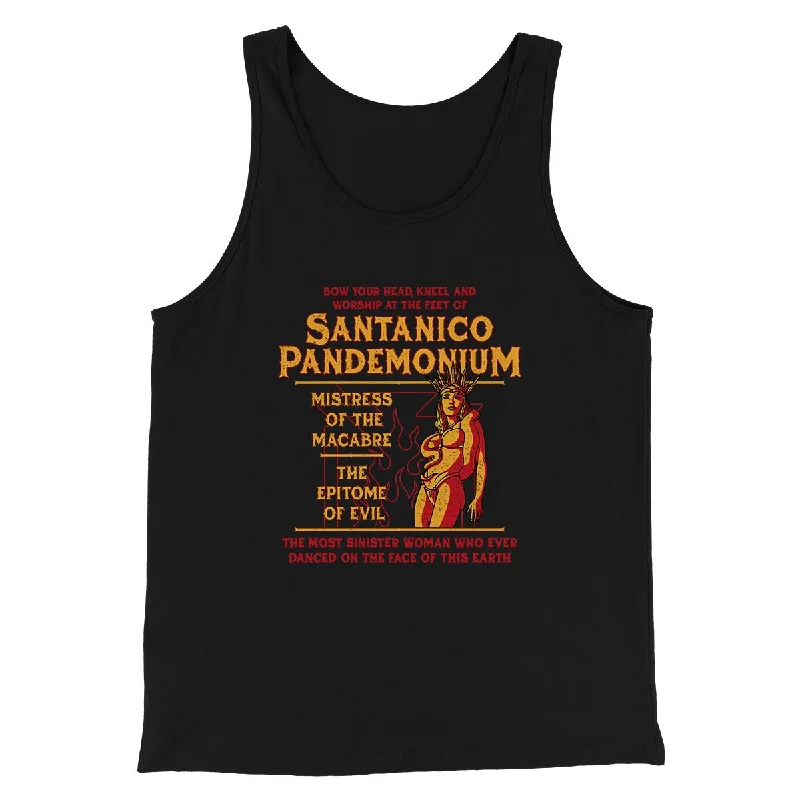 men clothing fleece pullover-Santanico Pandemonium Funny Movie Men/Unisex Tank Top