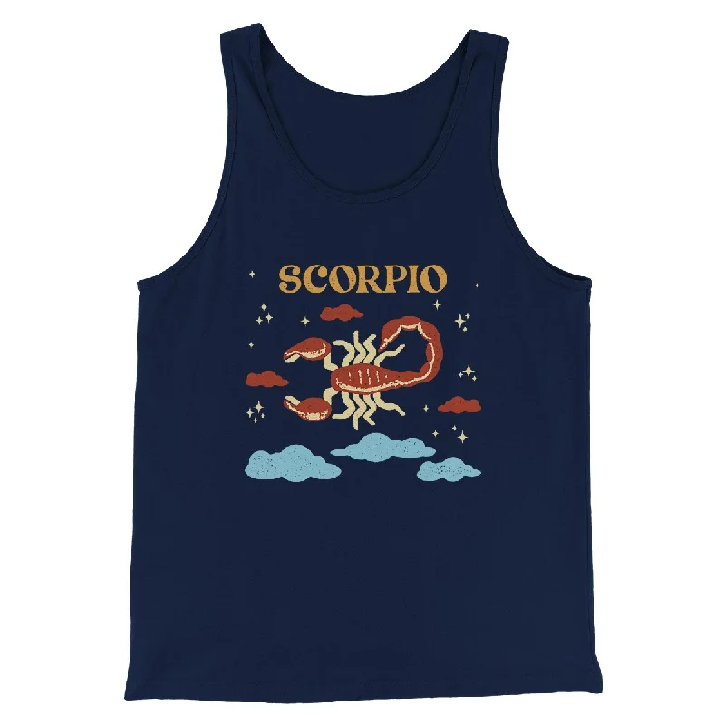 men clothing linen shirt-Scorpio Men/Unisex Tank