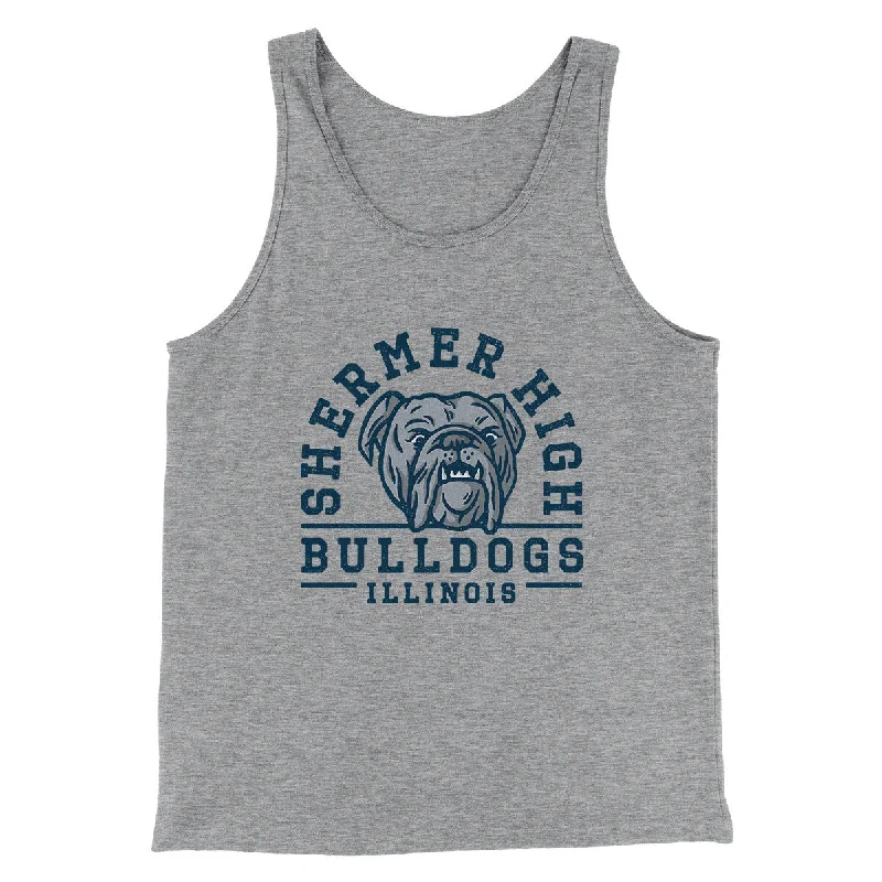 men clothing winter sweater-Shermer High Bulldogs Men/Unisex Tank Top