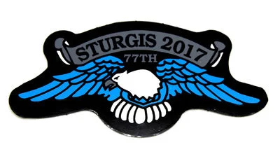 men clothing dress pants-Sturgis Eagle Wing Sticker - 2017