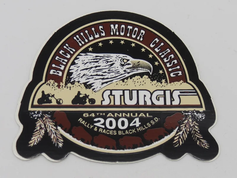 men clothing khaki pants-Sturgis Heritage Sticker - 2004