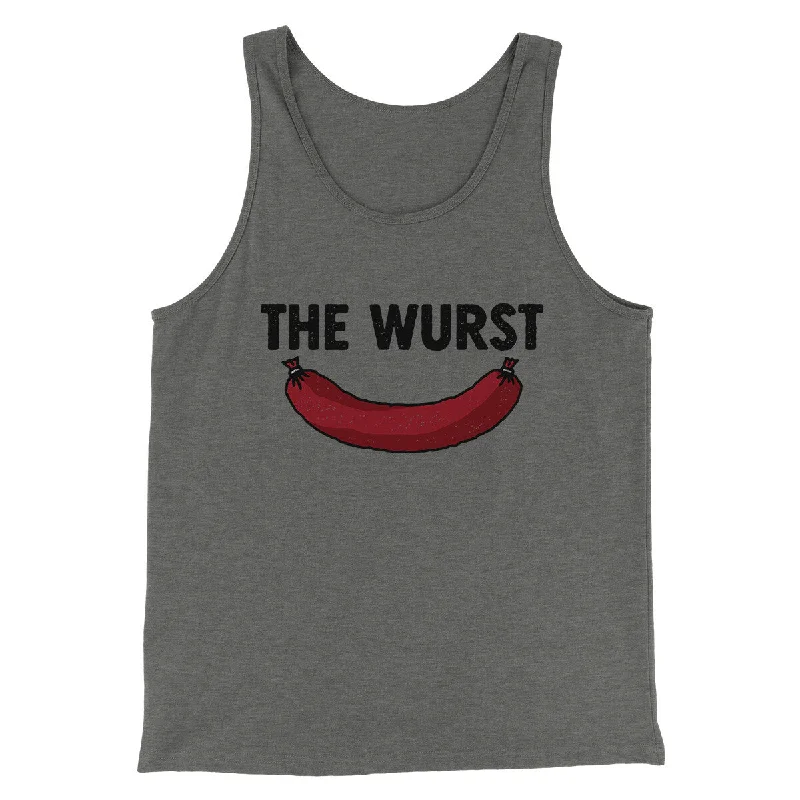 men clothing activewear hoodie-The Wurst Men/Unisex Tank Top