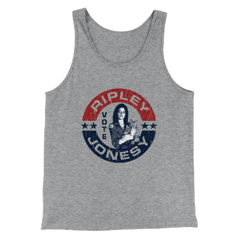 men clothing activewear hoodie-Vote Ripley Jonesy Men/Unisex Tank Top