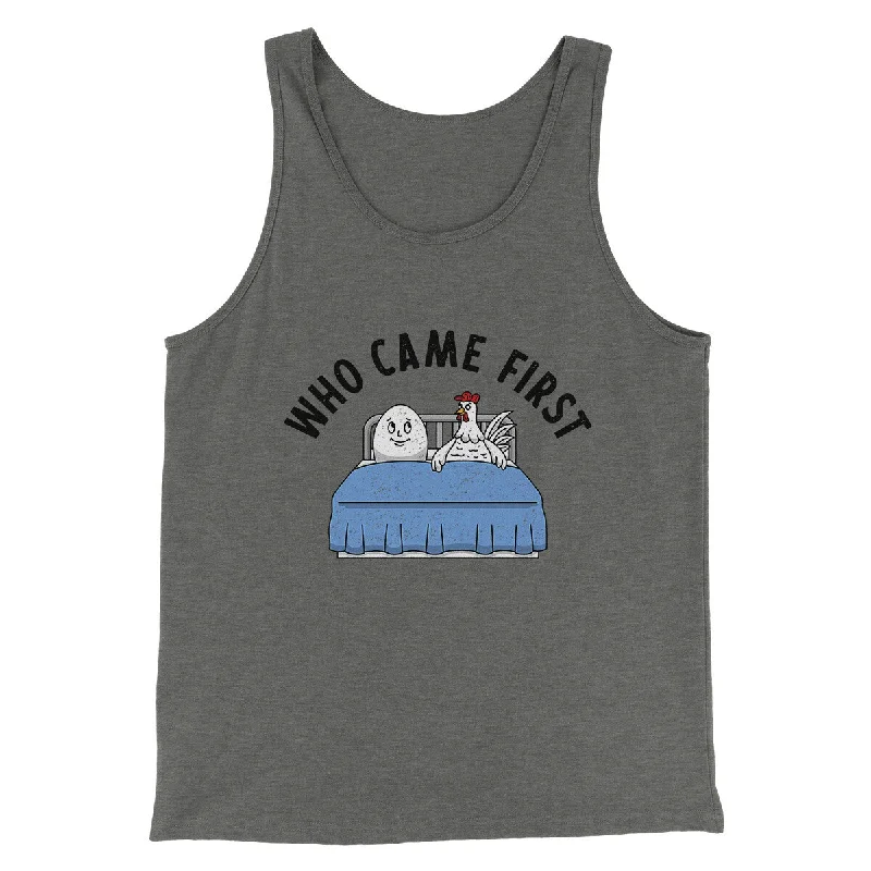 men clothing outdoor jacket-Who Came First Men/Unisex Tank Top