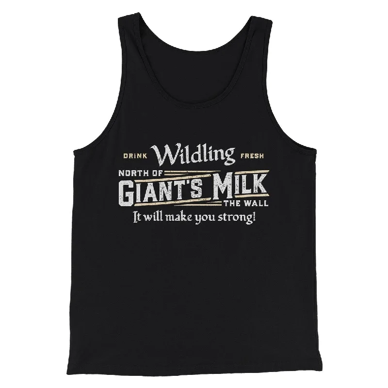 men clothing button-down shirt-Wildling Giant's Milk Men/Unisex Tank Top